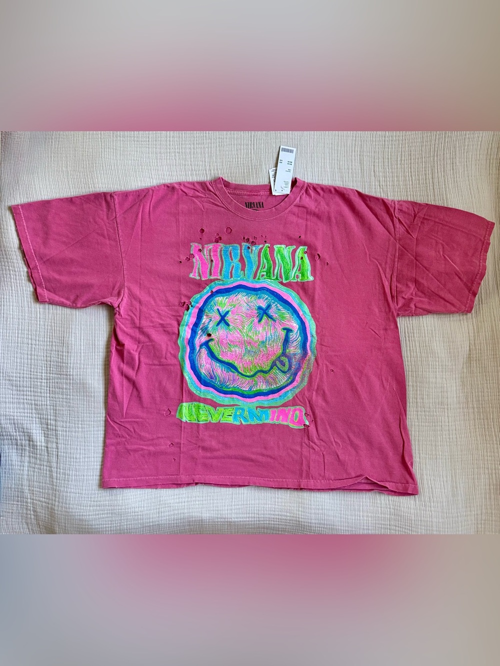 UO Nirvana Distressed Graphic T-Shirt
